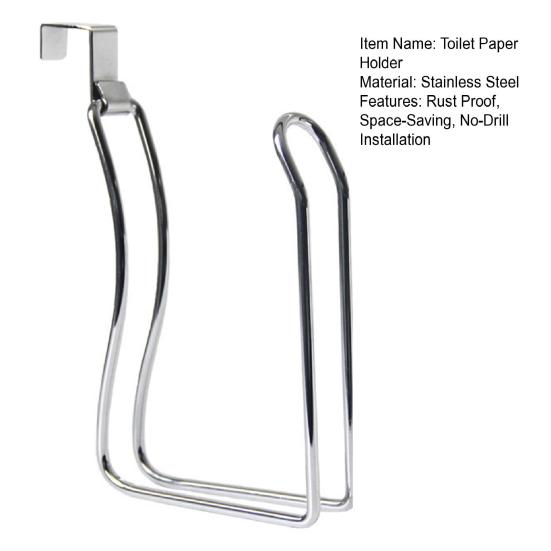 Yousheng Toilet Paper Holder for Toilet Tank No Drilling Paper Towel Holder Stainless Steel Removable Toilet Roll Holder for Renters Dorms Bathroom