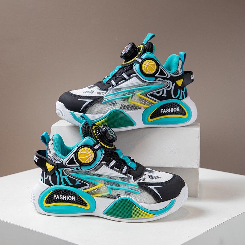 2025 Autumn/Winter Kids' Basketball & Running Shoes - Soft Sole, Breathable, Casual Sneakers for Boys & Girls