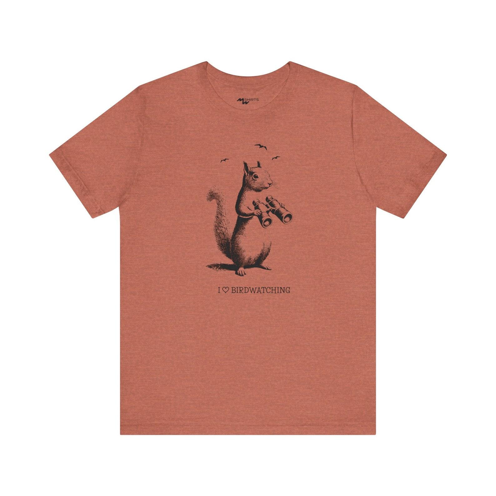I Love Birdwatching Series Squirrel T-Shirt M