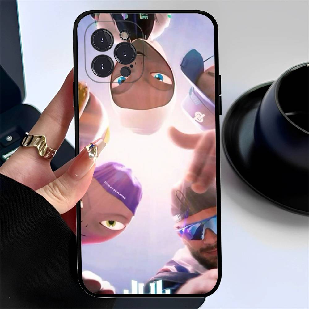 

Rapper JuL C est Pas Des Lol Phone Case For IPhone 17 16 15 14 13 12 11 Pro Max Plus Mini Soft Black Cover iPhone 15