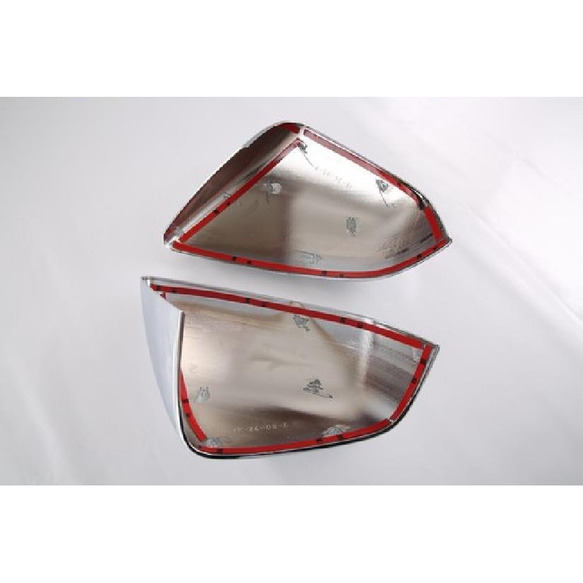 ABS Chrome Rearview Mirror Lamp Cover Trim For 2017- Tesla Model X 2pcs