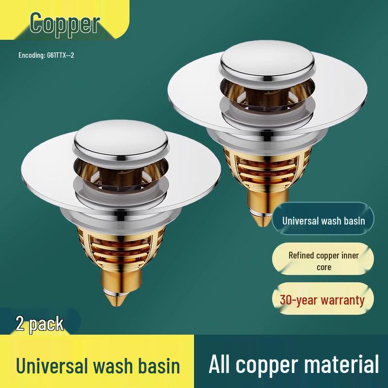 Anti-Odor Pop-Up Drain Stopper for Washbasin