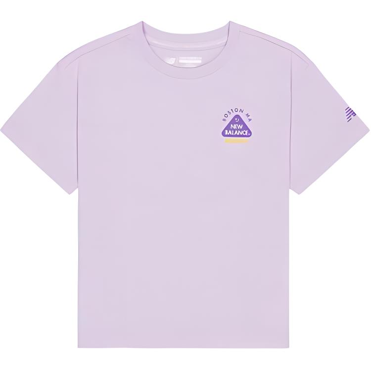 New Balance T Shirt Purple Kids 7EE25033-LAV 120
