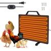 Thermostatic Chicken Coop Heater 160W Poultry Heating Panel 0-99 Celsius    Temperature Winter Farm Radiant Heating Board Stainless Steel Hea