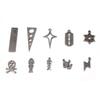 20 Stück Edelstahl Kreuz/Fischgräten/Klinge Charms Anhänger DIY Halskette Ohrringe Armbänder Anhänger Schmuckherstellung Zubehör