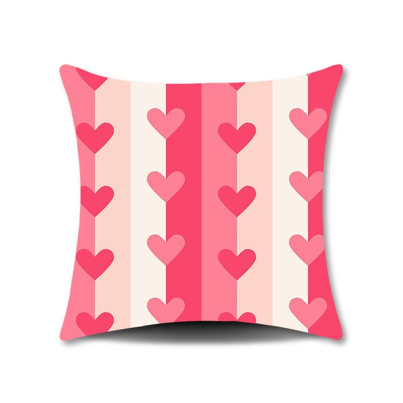 Spring Flower Print Pillow Cover for Home Living Room Sofa Cushion Cover Linen Print Cushion Cover