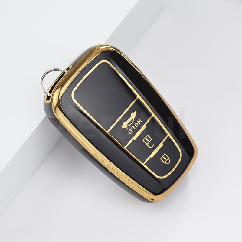 Tpu Car Key Cover Case Auto Shell Fob Holder For Toyota Rav4 Corolla Camry Prius Avalon Hybrid Highlander