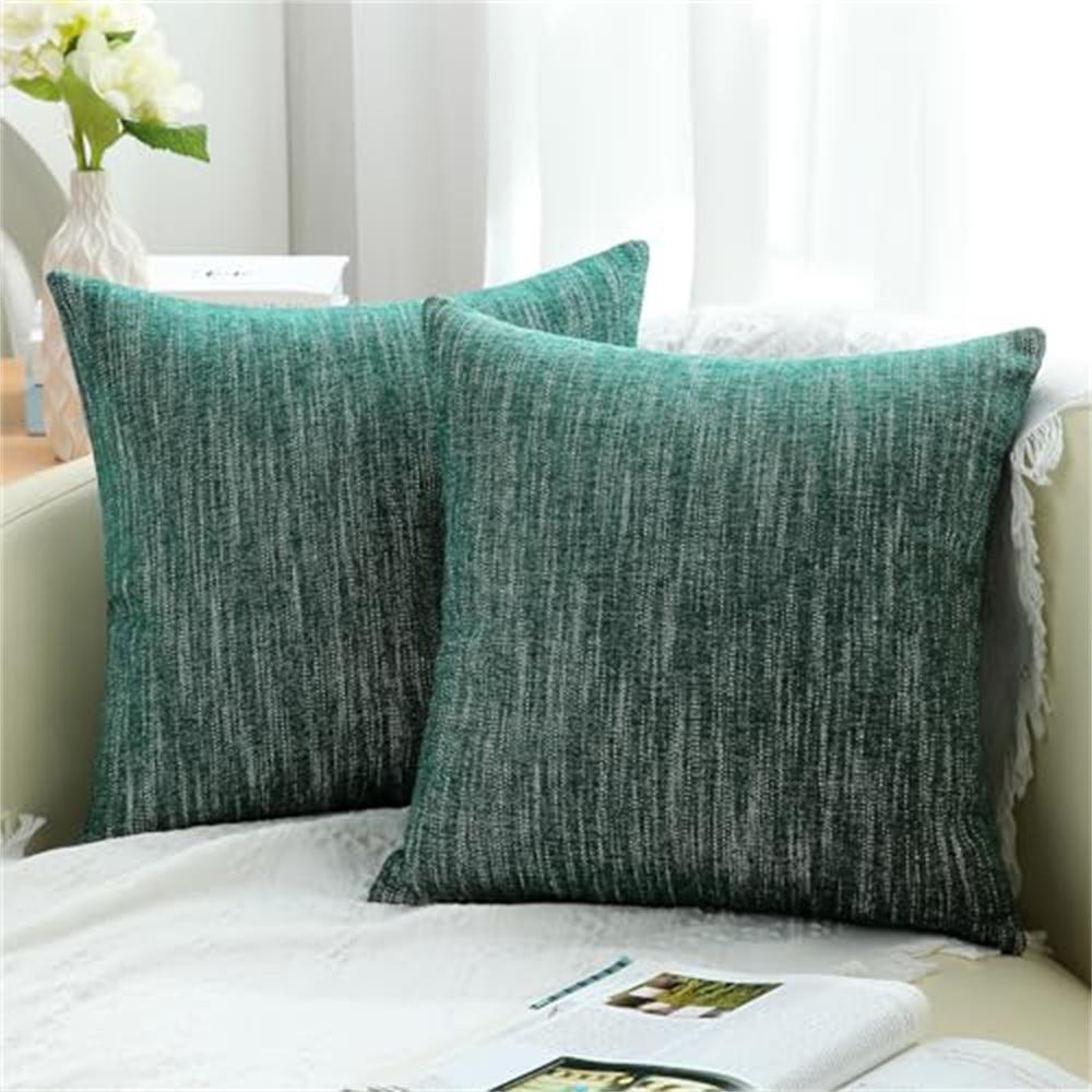Olanly Chenille Pillow Cover 45x45cm Couch Cushion Cover Decor Throw Soft Luxury Pillowcase For Living Room Sofa Outdoor 40x40