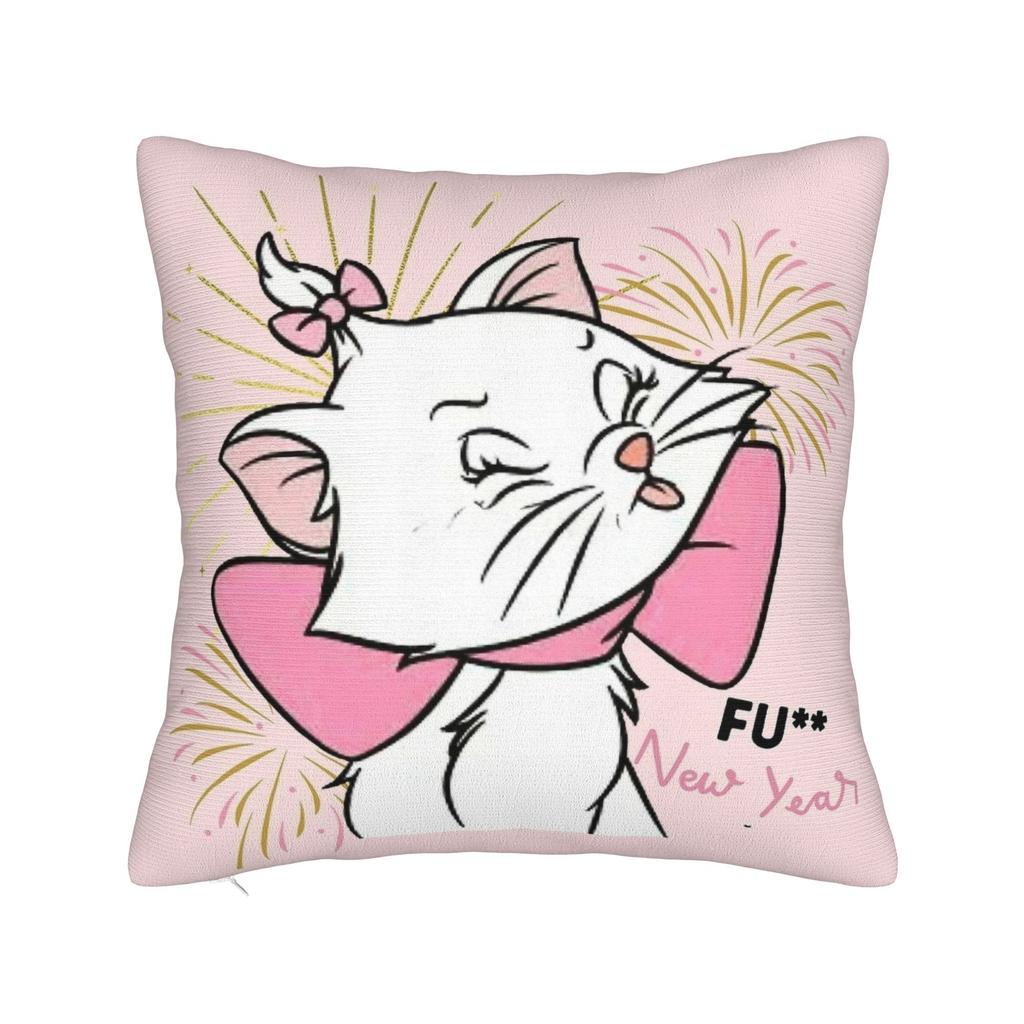 Marie Katze Cartoon Kissenbezug Polyester Kissenbezug Dekorativ Kissenhülle Zuhause Dropshipping 45*45cm