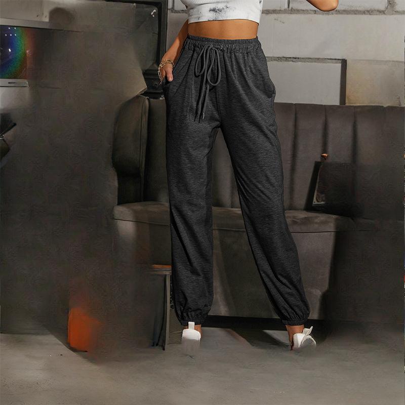 

Повседневные спортивные леггинсы с высокой талией, эластичные спортивные штаны для женщин XL темно-серого