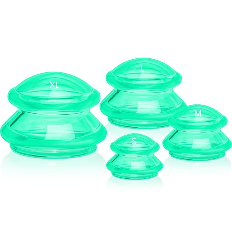 7pcs Jars Premium Transparent Vacuum Suction Massage Cupping  AntiCellulite Ventosa Body Facial Cup Weight Loss Chinese Therapy