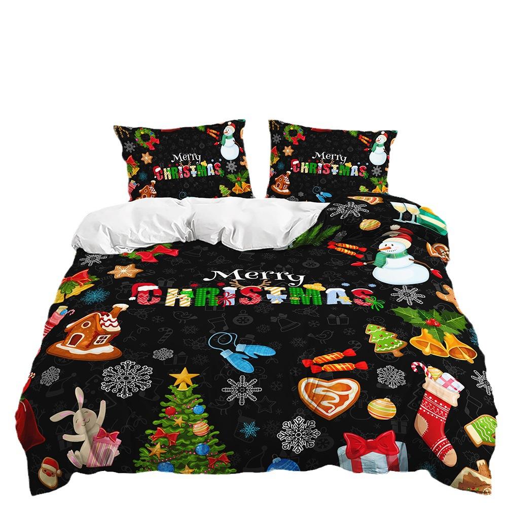 Three-Piece Christmas Quilt Set Two-Piece Bedding Set