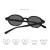 Unisex Near Sight Pochromic Glasses Fashion Retro Color Changing Myopia for Women Men Oval Frame Anti-UV Eyeglasses 0-1.0-4.0