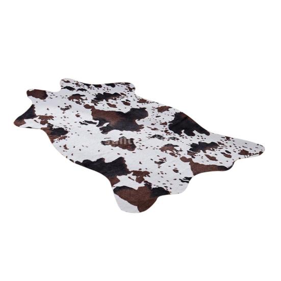 Zebra/Cow Animal Printed Carpet Imitation Rug Anti-slip Living Room Mat Decor