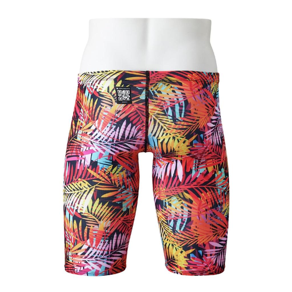 MIZUNO Competitive Race ST Graphic Half Spats N2MBD046 96 Black x Red S (Mizuno) Swimwear, Swimming, Swimming, Swimsuit, Men's
