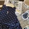 2025 Summer Girls' Korean-Style Cartoon Vest & Polka Dot Skort Set