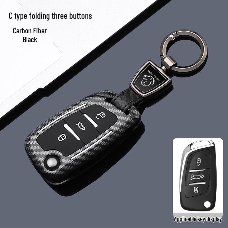 Key Cover for Dongfeng Peugeot: Compatible with Models 308, 301, 408, 308s, 3008, 2008, 508