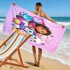 Asciugamano da Spiaggia con Stampa Gabby Dollhouse, Asciugamano Grande Morbido ad Asciugatura Rapida per Spiaggia Campeggio Nuoto