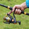Fishing Rod Reel Combos Telescopic Fishing Pole Spinning Reel Travel Saltwater Freshwater Fishing