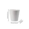 Ceramic Rectangular Tray, Vanity Organizer, Serving Snack Alabaster White Mouthwash Cup