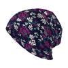 New Fashion Women Dual-use Hat Floral Casual Beanies Skullies Beauty Adult Cotton Girls Caps for Female Autumn Bonnet