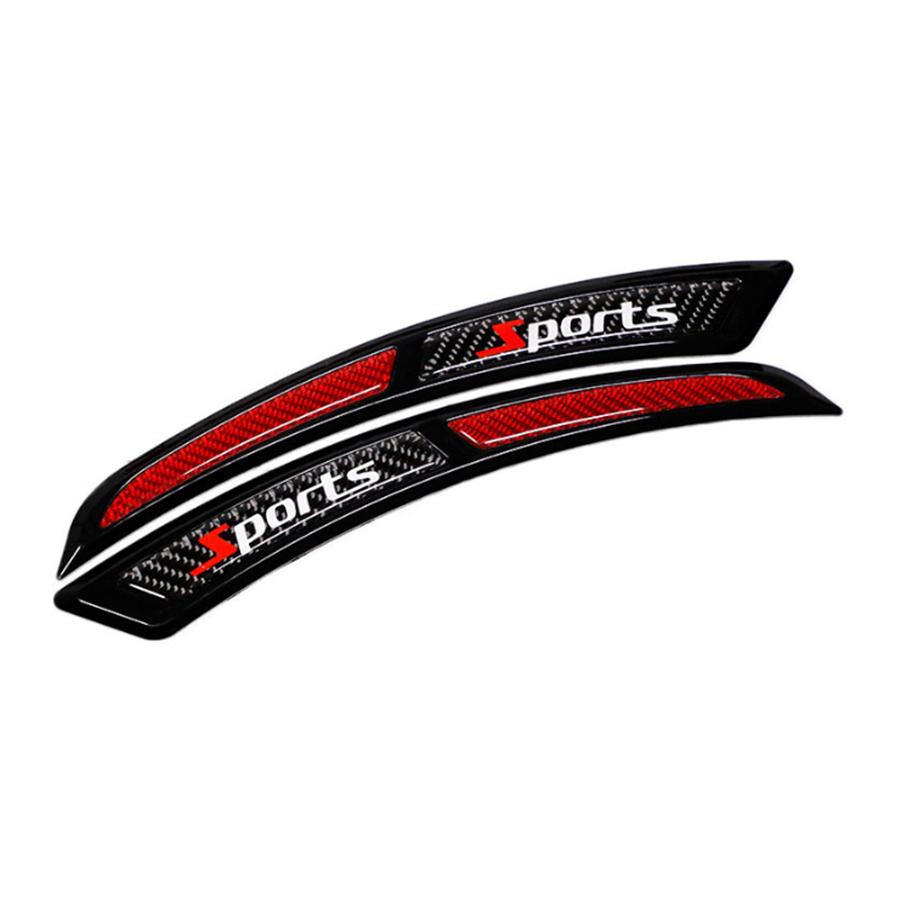 

Pair Carbon Fiber Sports Style Car Wheel Eyebrow Arch Lip Fender Protector Strip
