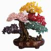 Chakra Crystal Tree with Healing Properties - Bonsai Feng Shui Money Tree for Wealth and Prosperity - 14" / 38cm
