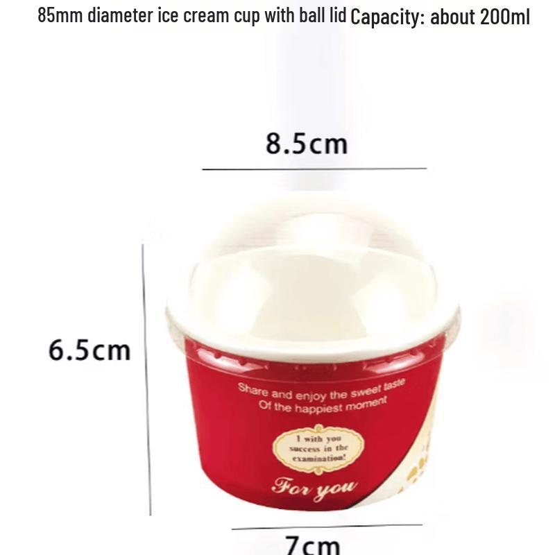 SIVIR Disposable Ice Cream Paper Cups