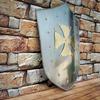60.96 Cm Medieval Templar Knight Shield Larp Re-enactment Cross Warrior Shield Medieval Armour Steel Shield Best For Gift