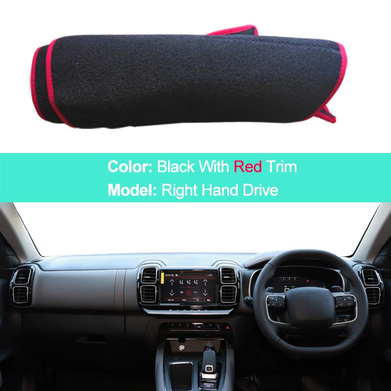 For Citroen C5 Aircross 2017 2018 LHD RHD 2 Layers Car Auto Dashboard Cover Carpet Cape Dashmat Protector Pad Anti-Sun