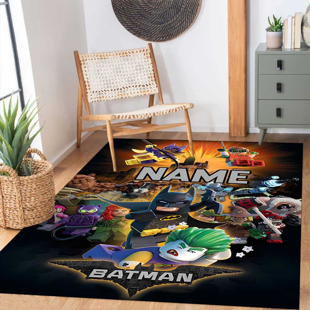 Warner Bros. Works (2) Customize Your Name Rug, Office Chair Cushion, Home Bedroom Living Room Gift.