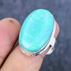 Natural Blue Triplet Opal 925 Sterling Silver Jewelry Ring Size 9.5 F6J88