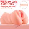ZEMALIA 3 in 1 Pocket Pussy Sex Toys for Men with Built-in Elastic Ring | 3D Textured Male Masturbator Sex Doll with Sexy Mouth Realistic Vagina