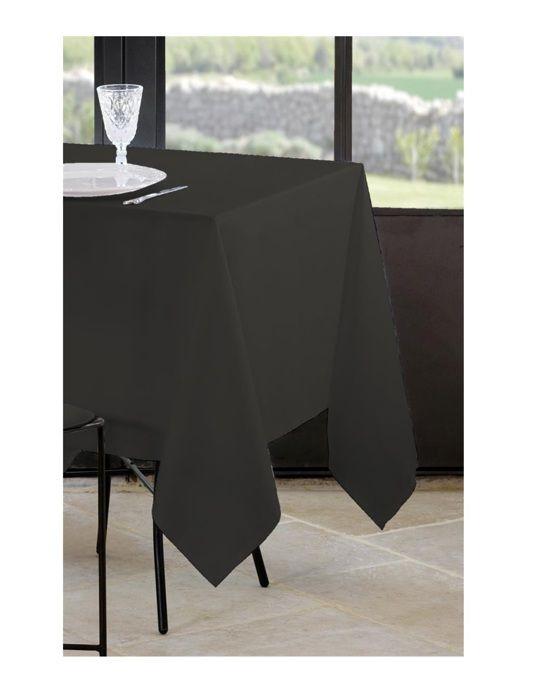 Nappe - Nelson - 150 X 300 Cm - Polyester Microfibre - Uni Anthracite