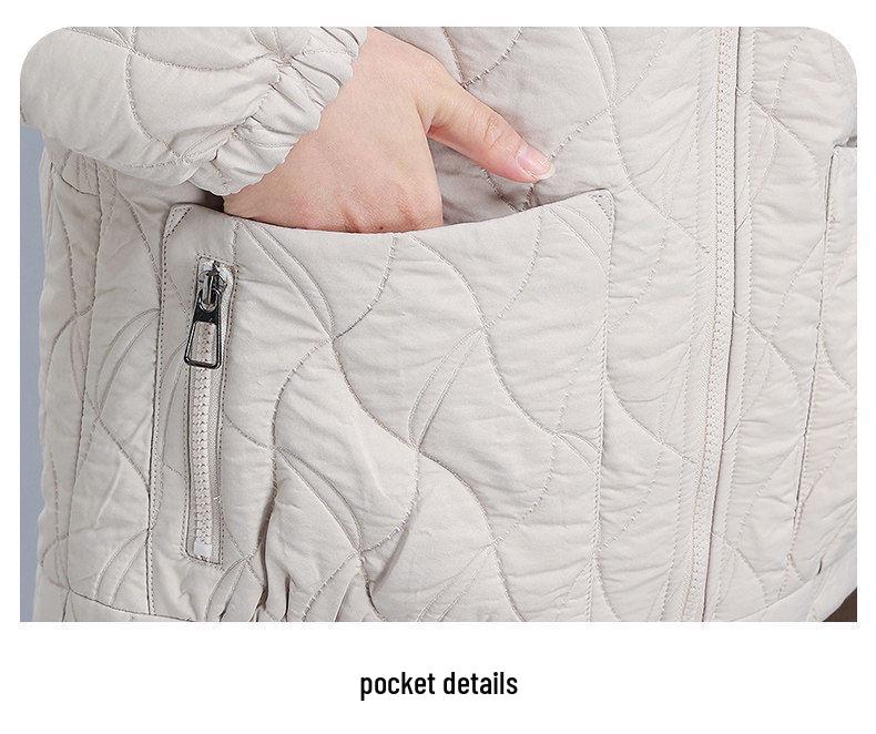 2026 Mom's Stylish Hooded Spring Jacket - Casual Plus Size for Middle-Aged & Elderly Women