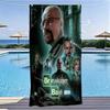 B-Breaking Bad All Main Characters Lab Background Beach Towel Microfiber Quick Dry Bath Towel For Pool Beach Travel TV Show Fans