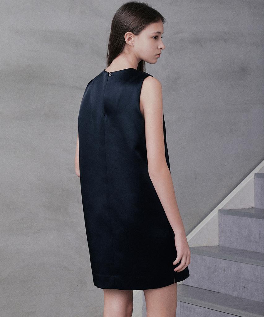Rank 5 [Dayne] Satin Mini Dress_Black