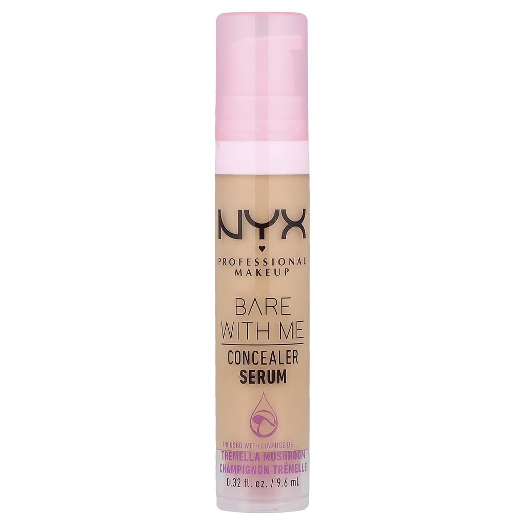 NYX Professional Makeup, Bare With Me, Concealer Serum, 03 Vanilla, 9.6 ml (0.32 fl oz)