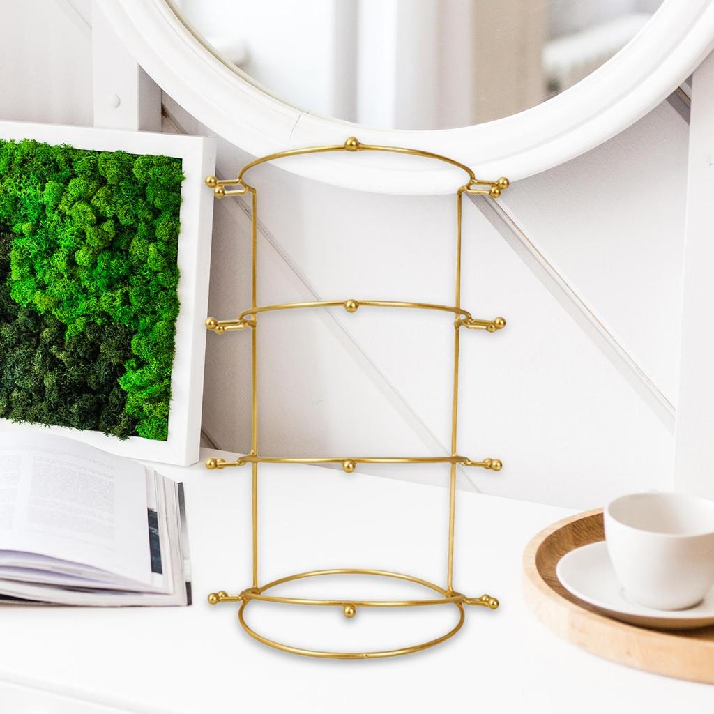 Wedding Hair Crown Rack Headwear Metal Holder Necklace Bridal Headband Display for Tabletop