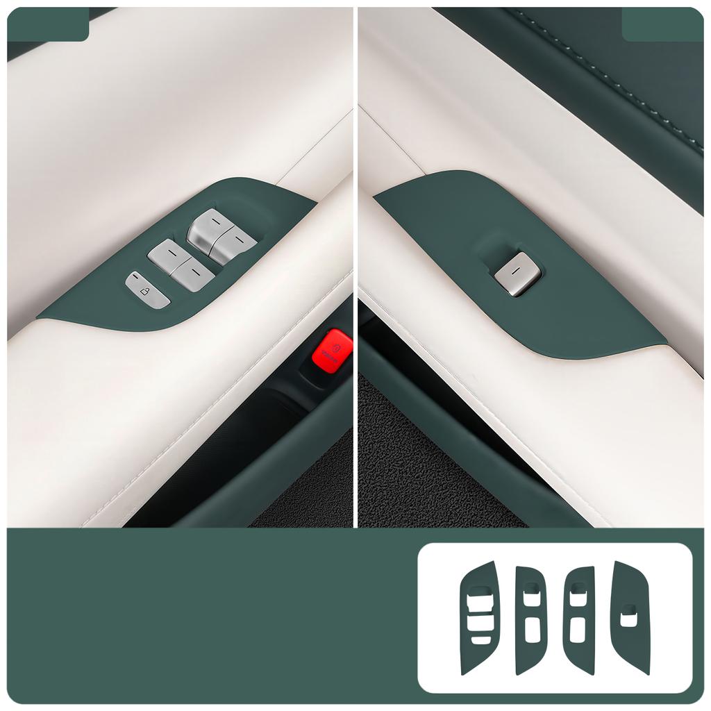 For Xiaomi YU7 2025 2026 Car Window Lift Button Adhesive Door Glass Switch Silicone Storage Box Auto Interior Accessories