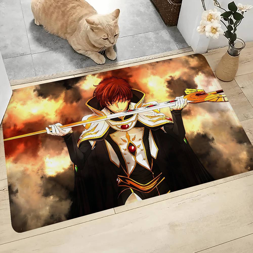 Anime Code Geass Room Mats Cheaper Anti-slip Modern Living Room Balcony Printed Welcome Rug