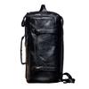 Multifunctional Leather Solid Black Color PU Travel Male Large Capacity Shoulder Backpack School Bag