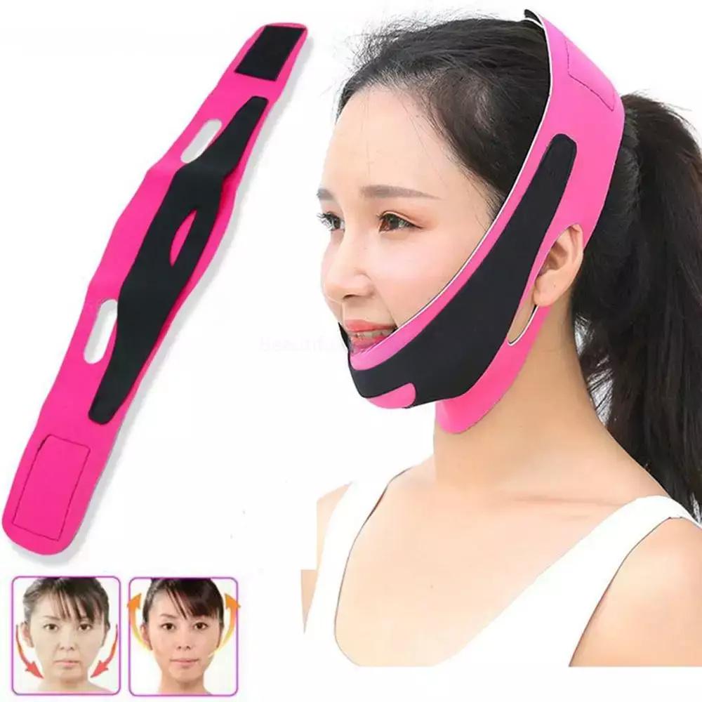 1pcs Face-Lift Reduce Double Chin Bandage Face V-Shaped Lift Up Belt Thin Neck Mask Sleeping Skin Care
