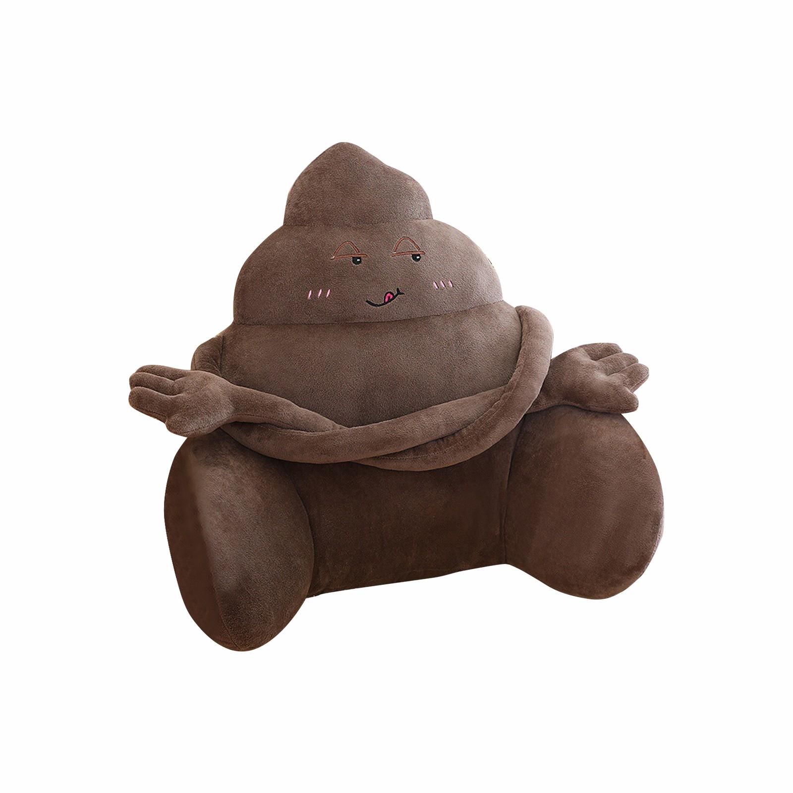 Креативная забавная подушка на талию в виде Санта-Клауса, плюшевая игрушка, подушка на сидение, подушка на талию в виде снеговика One Size коричневый