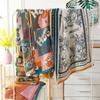 100% Cotton Gauze Large Bath Towel For El Home Bohemian Style Floral Print Throw Blanket Lightweight Sofa Cover Shawl Blanket
