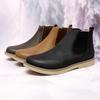 Fashion Men Retro Cowboy Boots PU European and American Business Office High Quality Chelsea Boots Outdoor Training Boots Size 38-48