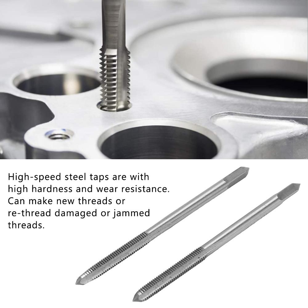 2PCS M3 X 0.5mm / M4 X 0.7mm / M5 X 0.8mm Thread Tap Hand Tap  Maintenance Technician