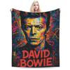 Davids Bowied Plush Blankets Children Flannel Throw Blanket For Outdoor Warm Soft Design Quality Bedspread Gift Idea