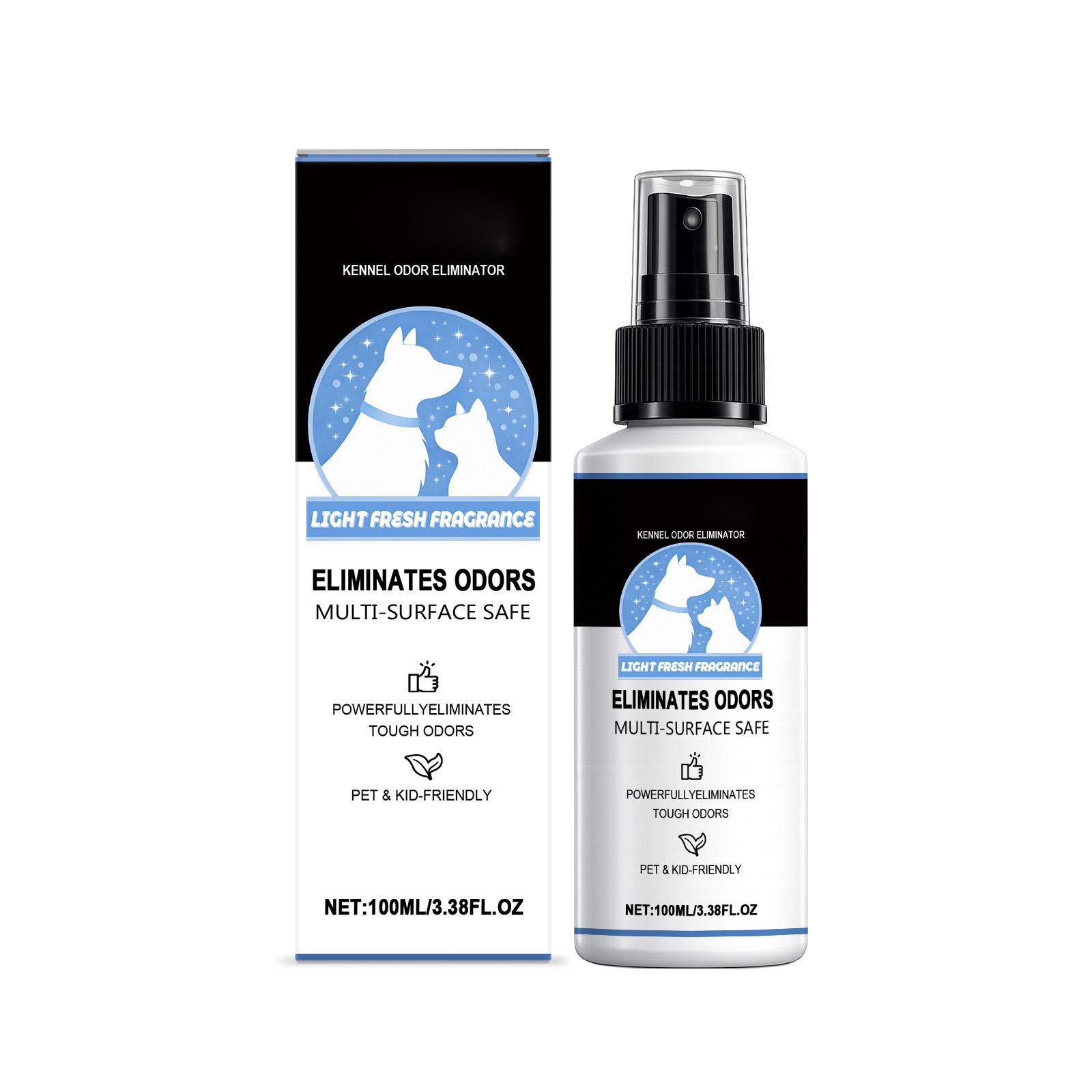 

Удалитель запаха и пятен для домашних животных, Универсальное средство для удаления пятен от кошек и собак, Ежедневный чистящий спрей 100 мл One Size