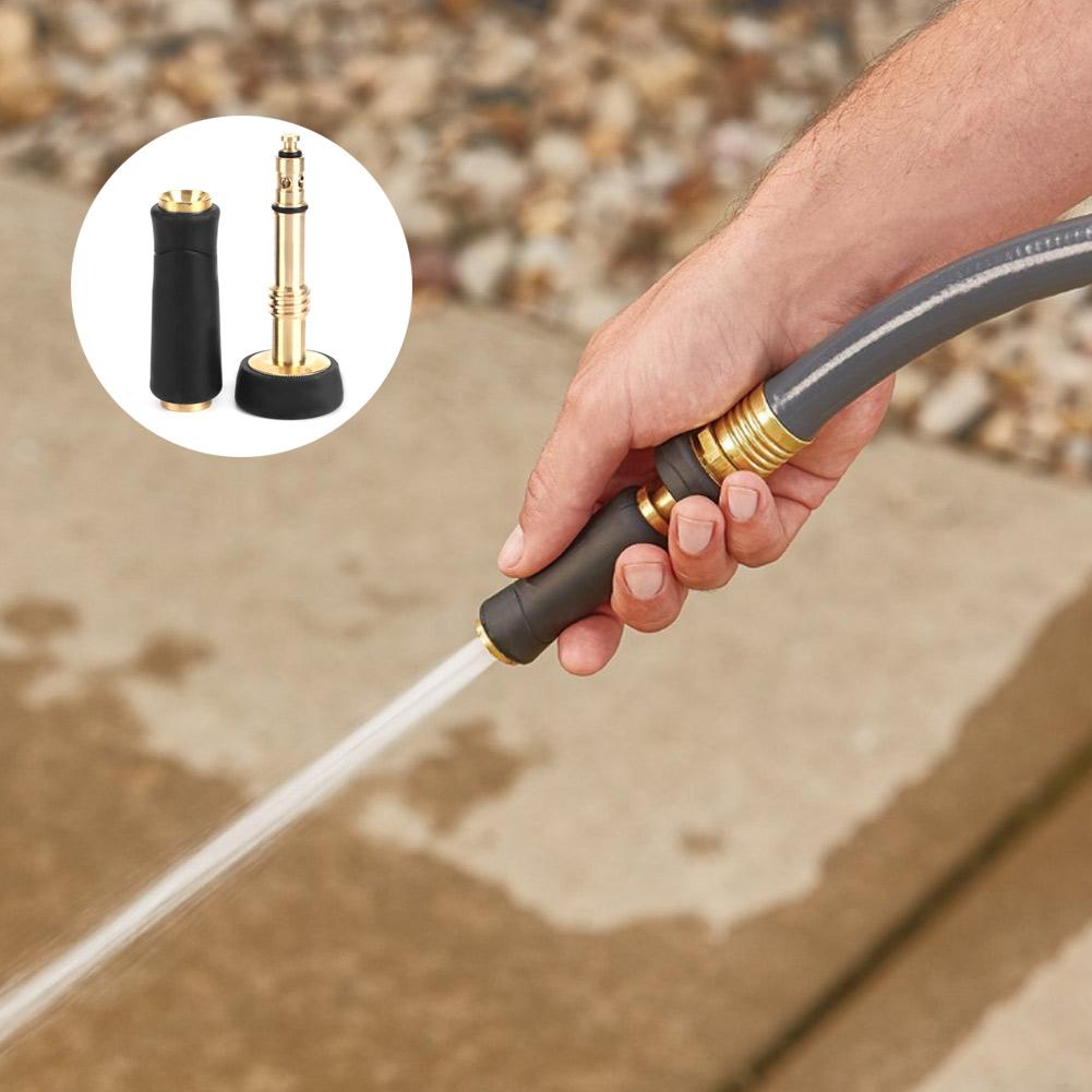 Spray Hose Nozzle Adjustable Brass Head Garden Water Hose Nozzle Sprayers Fittings